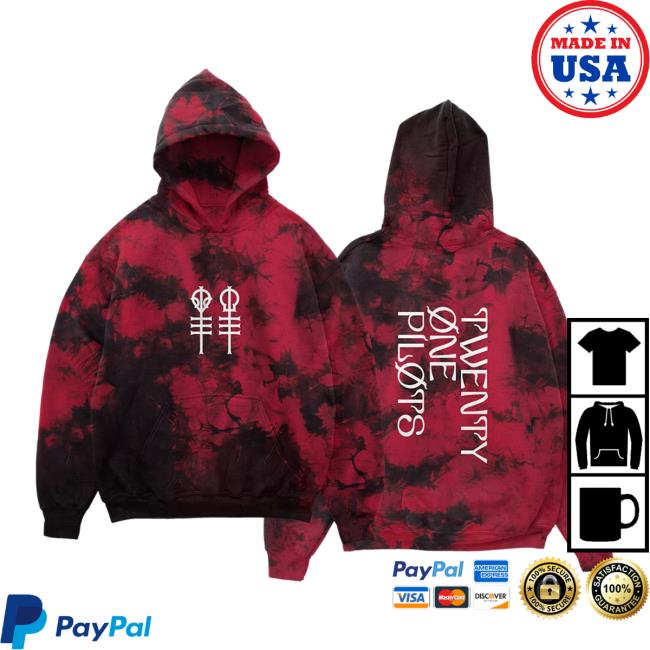 Twenty One Pilots Keys Red Wash Long Sleeve T Shirt