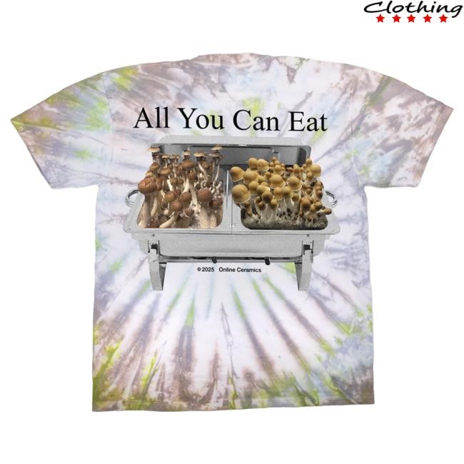 Official Online Ceramics Clothing Shop Online Ceramics All You Can Eat Tie Dye T Shirt OnlineCeramics