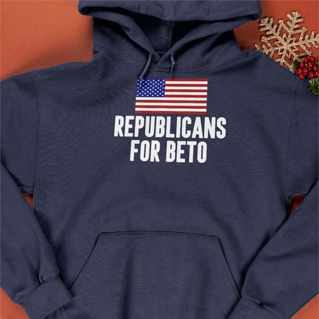 Republicans For Beto American Flag Hoodie