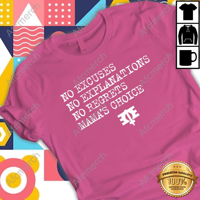 Melissa Etheridge No Excuses No Explanations No Regrets Mama’S Choice Tee Shirt