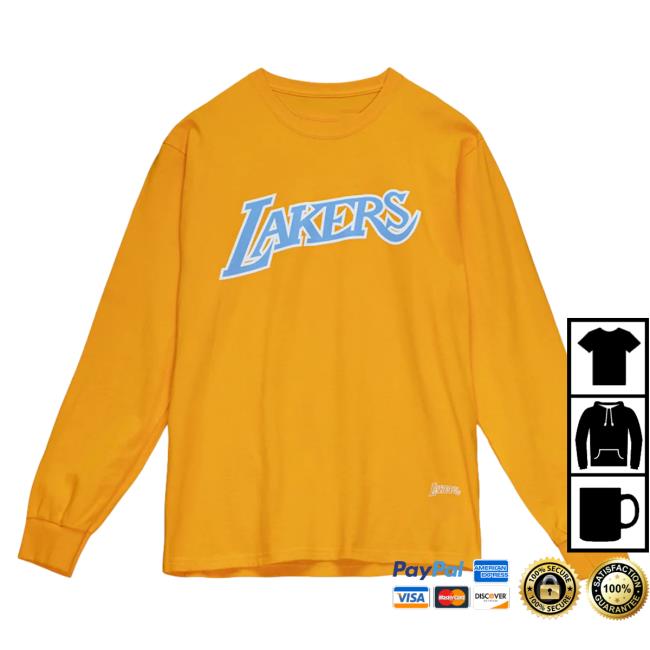 Official Maverick Carter Uninterrupted Clothing Store Shop Uninterrupted X Mitchell & Ness Legends Long Sleeve Shirt New Lakers Mavcarter
