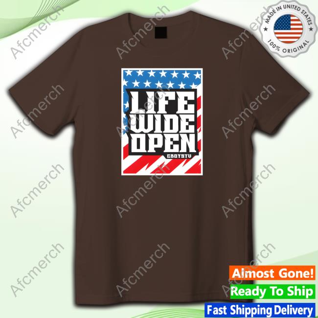 YOUTH - Life Wide Open Stars and Stripes Tee Shirt Cboystc Merch YOUTH - Stars and Stripes T-Shirt