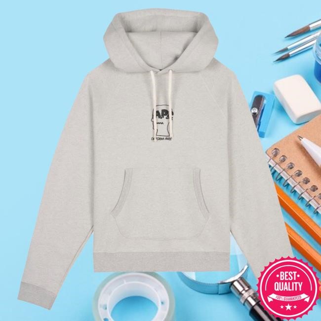 Official Brain Dead Merch Store We Are Brain Dead x A.P.C. Fleece Logo Head Raglan Hoody - Oatmeal