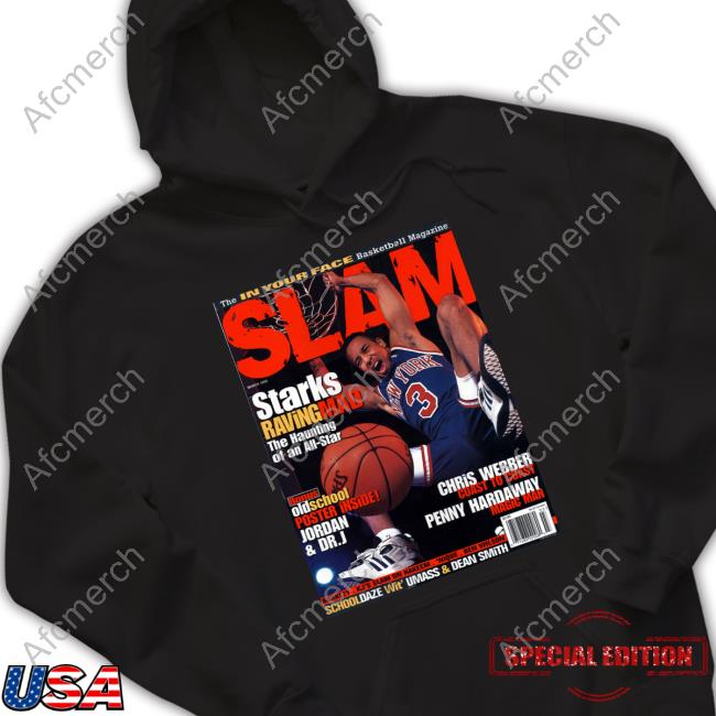 Jalen Brunson Slam Cover John Starks Raving Mad The Haunting Of An All Star T Shirt