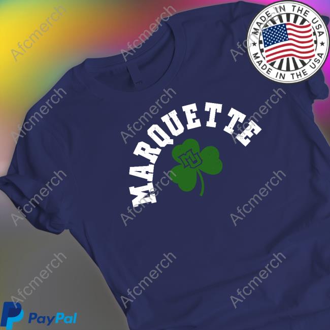 Marquette Spirit Marquette Shamrock Long Sleeve T Shirt