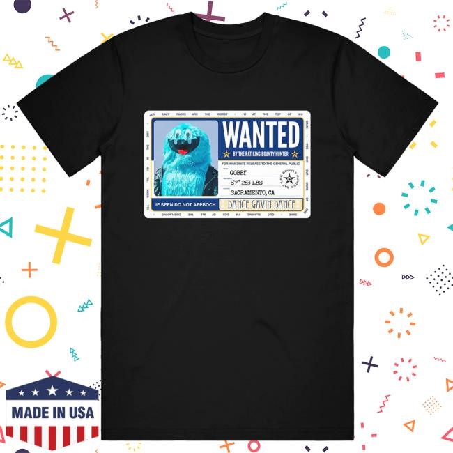 Official Dance Gavin Dance Merch Wanted - Black Tshirt DanceGavinDance