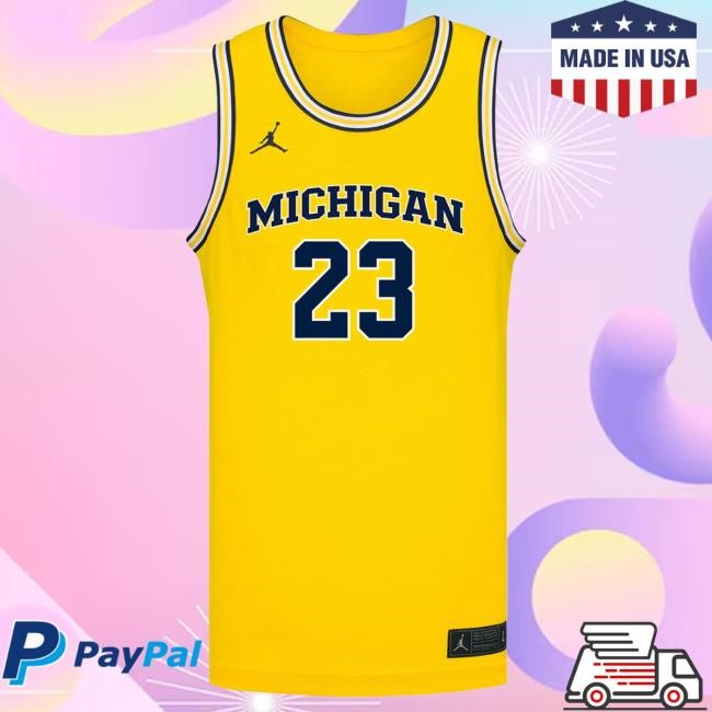 Michigan Wolverines #23 Yaxel Lendeborg Student Athlete Maize Basketball Jersey New Shirt The M Den Shop Official