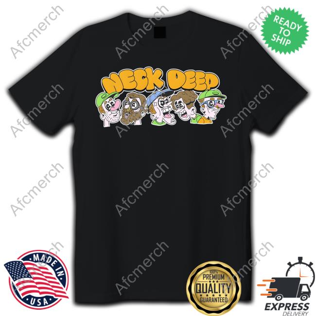 Neck Deep Merch Neck Deep Cartoon Band Black Crewneck Sweatshirt Hopelessrecords