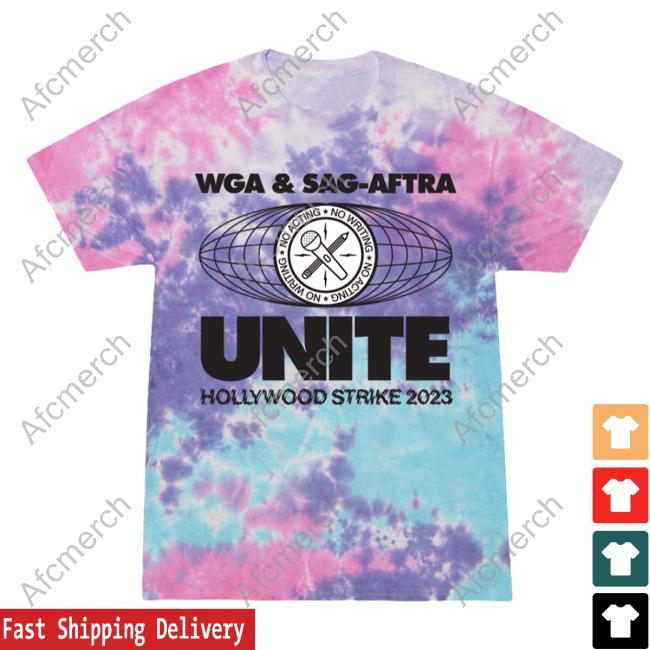 Official Transfigure Print Co Adam Conover Wga & Sag-Aftra Unite T-Shirts