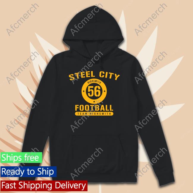 Team High Smith Steel City Football Black Crewneck Sweatshirt