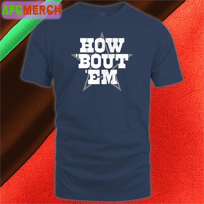 How 'Bout 'Em Tee Shirt Navy