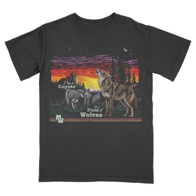 Official Morgan Wallen Merch Store Morgan Wallen Coyote In A Field of Wolves Shirts