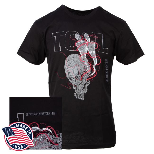 Official Tool Muisc Band Clothing Store Shop 2024 Tour Top Shirt - New York, Ny (Night 2) ToolBand ToolMusic Merch
