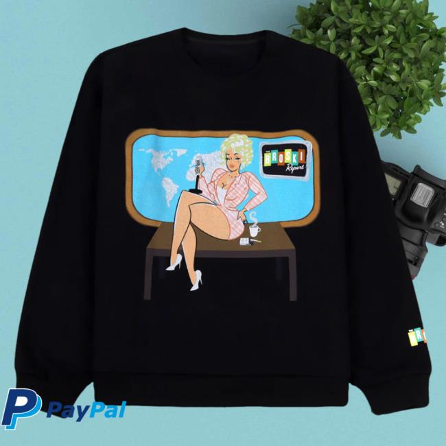 Official Broski Report Merch Brittany Broski Broski News Watching Hoodies