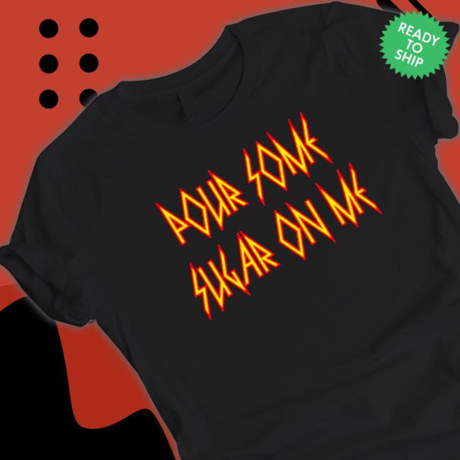 Official Def Leppard pour some sugar on me Def Leppard band fonts Tee Shirt
