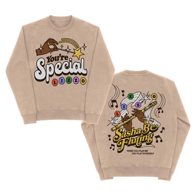 Official Lizzo Merch Store Shop Lizzo Sasha Be Fluting Homecoming Sweaters