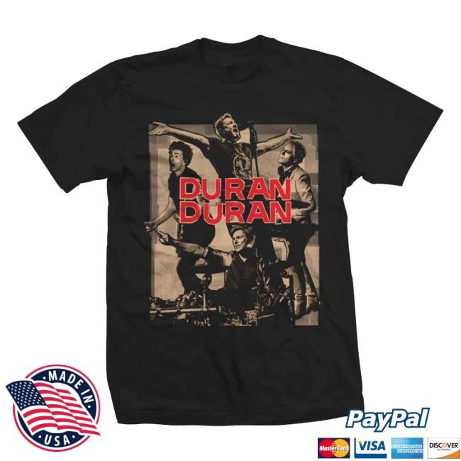 Official Duran Duran Merch Store Duran Duran Black Euro 25 T Shirt
