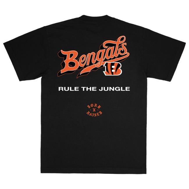 Unisex Cincinnati Bengals Born x Raised Black Pro Script Hoodie Pullover Hoodie NFL Shop Store
