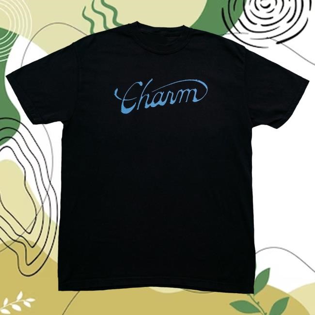 Official Clairo Merch Store Clairo Charm Text New Shirt (Black)