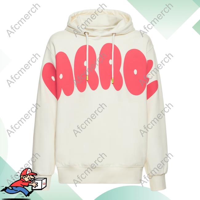 Official Luisa Via Roma Barrow Logo Hooded Sweatshirt White 3D Luisaviaroma