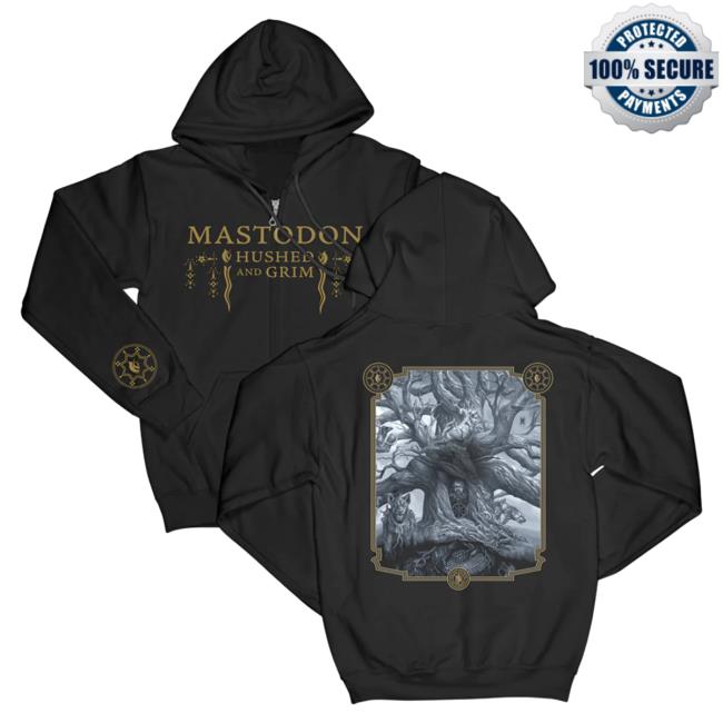 Official Mastodon Rocks Merch Store Mastodon Hushed And Grim Zip Popover Hoodie Mastodonrocks