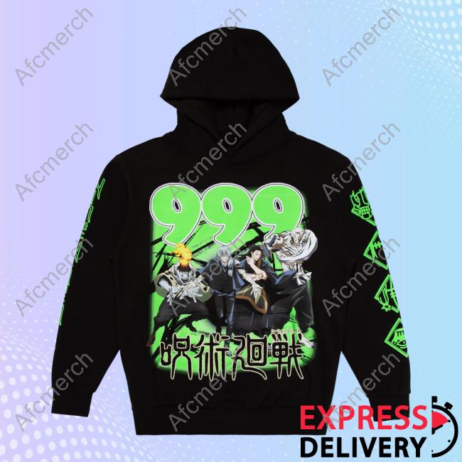 Official Juice Wrld 999Club Clothing Merch Store Shop 999 X Jjk Cursed Energy Sweatshirt
