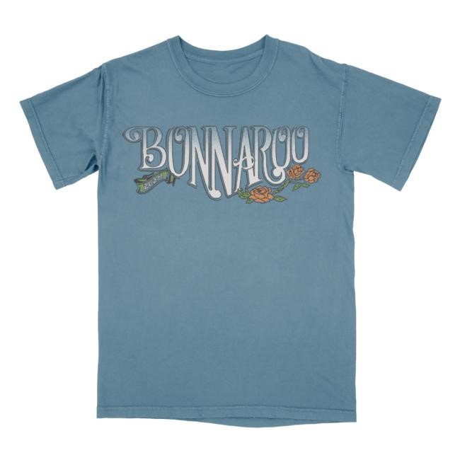 Official Bonnaroo Merch Shop Roo Roses 2024 Lineup Tee