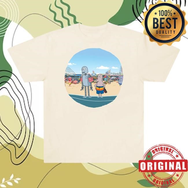 Official Robot Dreams Of The Beach T-Shirts