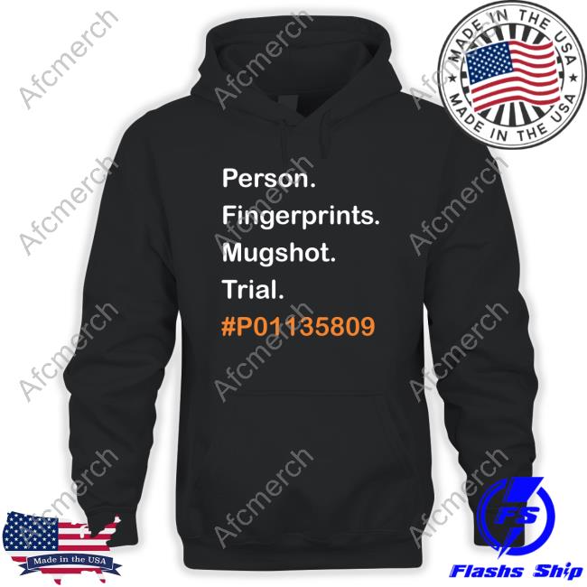 Official Emily Winston Trump Person Fingerprints Mugshot Trial #P01135809 Shirt