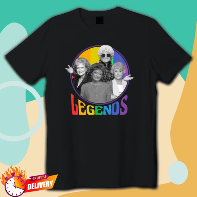 Official Golden Girl Rainbow Pride Legends Tee Shirt