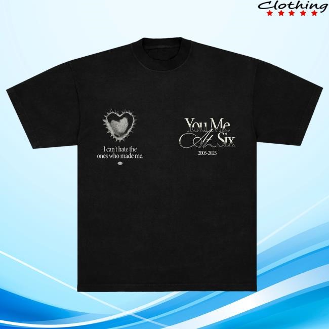 Official Merch Collective You Me At Six Bite My Tongue Shirt