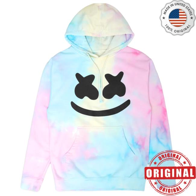Official Marshmello Apparel Clothing Merch Store Marshmello Smile Tie Dye Crew Marsh Mello Shop