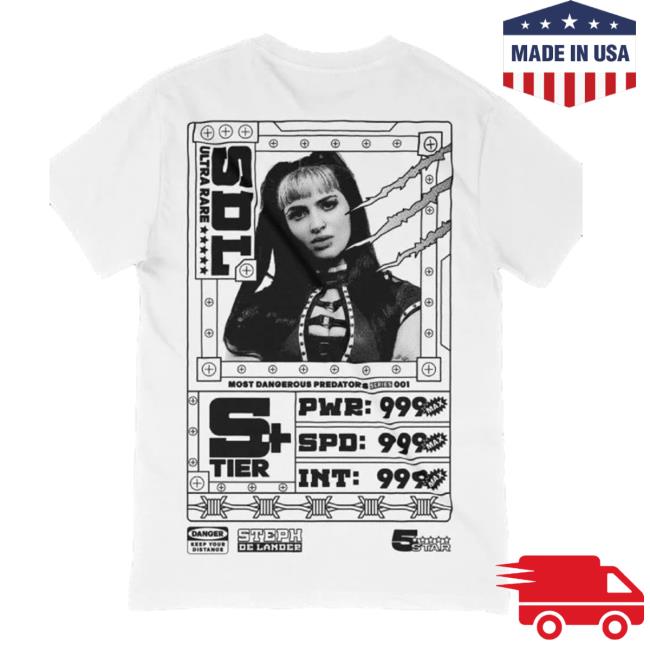 Official Steph De Lander Power House Predator Shirt New