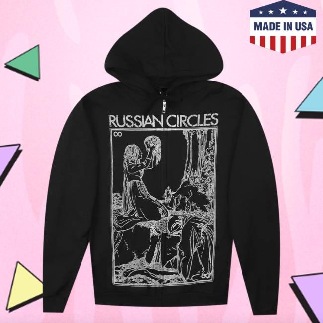 Official Hellomerch Russian Circles Headless Black Zip Crew Hello Merch