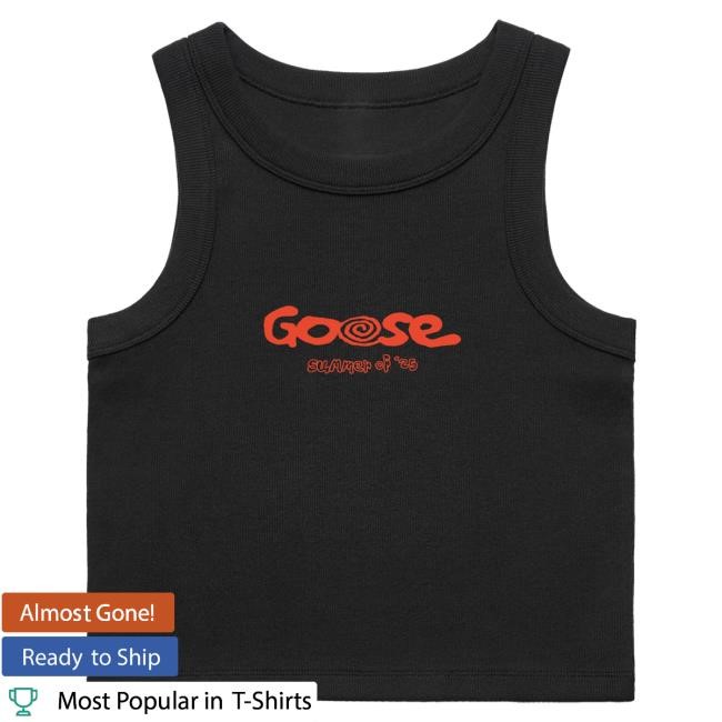 Official Goose The Band Merch Swirl Summer Ladies Crop Tank Tees