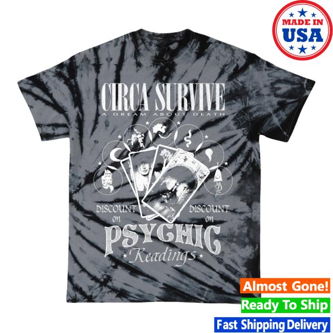 Official Circa Survive Psychic Readings Shirt 2023 Tie Dye Circasurvive