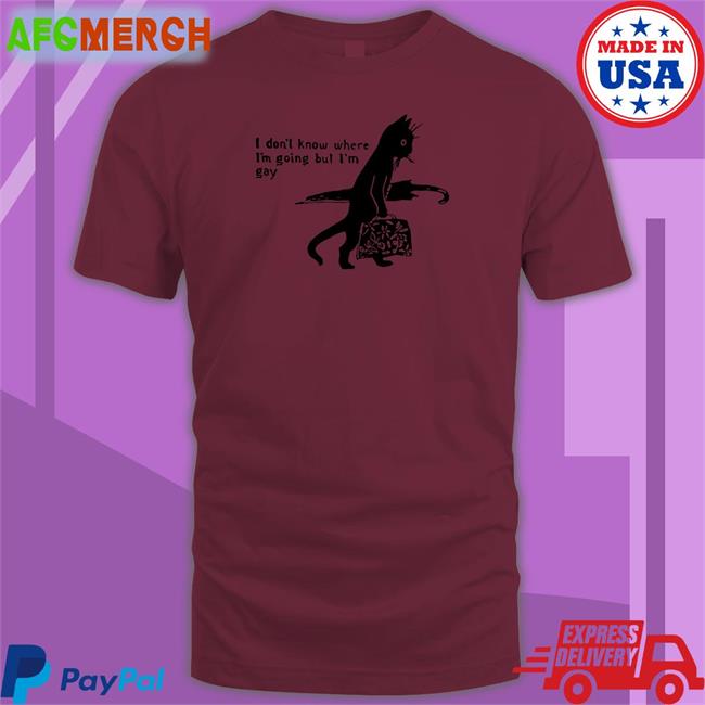 Shirts That Go Hard I Don’T Know Where I’M Going But I’M Gay Hooded Sweatshirt Shirtsthtgohard
