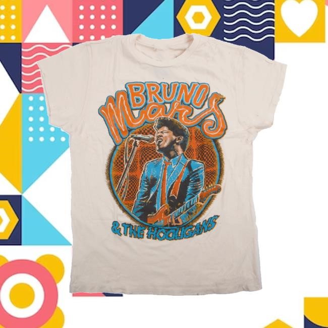 Bruno Mars Official Merch Store – Bruno Mars And The Hooligans Short Sleeve Tee