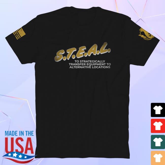 Official The Fat Electrician Merch Bunker Branding The Fat Electrician S.T.E.A.L. Tees Black BunkerBranding