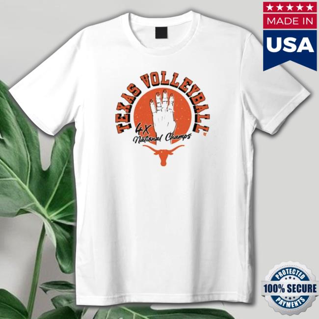 Texas volleyball four-time national champs Sweatshirt Official Texas volleyball four-time national champs Hooded Sweatshirt
