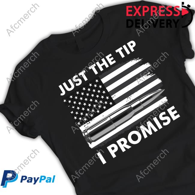 Fred Wellman Just The Tip I Promise USA Bullet Flag Tee