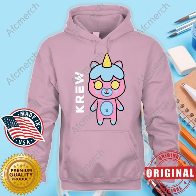 Krew District Merch Rainbow Teddy Hoodie