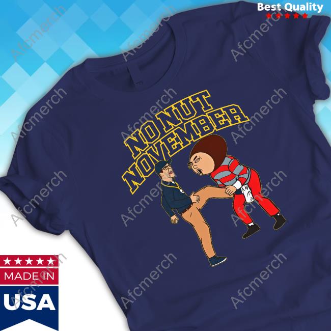 Official Michigan Football No Nut November T Shirt