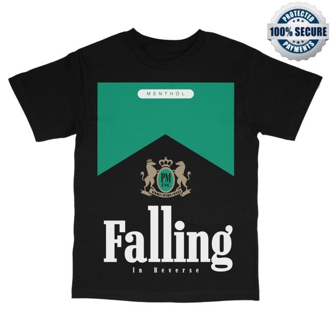 Official Falling In Reverse Merch Shop Falling In Reverse Menthol Tees - Black