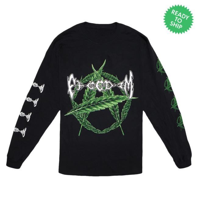 Official Playboi Carti Merch Playboi Carti Freedom Long Sleeve Tee Shirt Black PlayboiCarti Clothing Shop Store