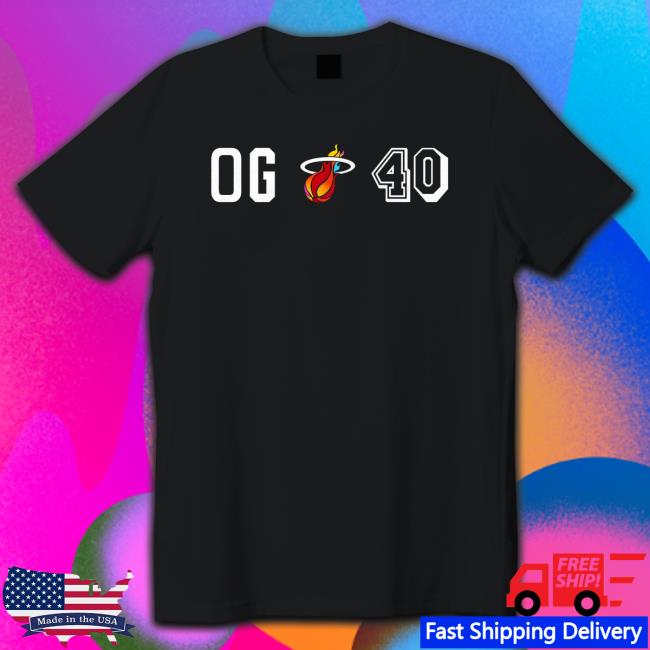 Official Miami Heat OG 40 Tee Shirt