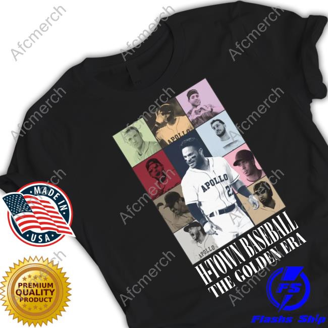 Official Apollohou Merch H-Town Baseball The Golden Era Hoodie
