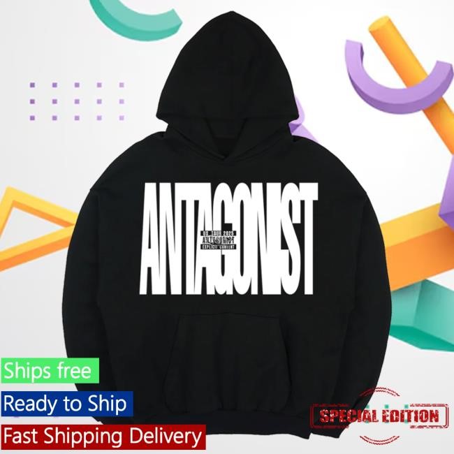 Official Playboi Carti Merch Store Antagonist Tour 2.0 Black Pullover Hoodie
