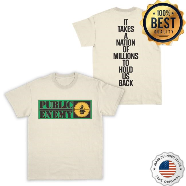 Public Enemy Nation Stack Text New Tee Public Enemy Official Store
