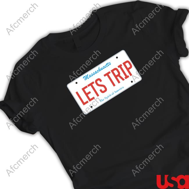 Official Sturniolo Clothing Massachusetts Let's Trip License Plate T Shirts